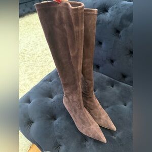 L'AGENCE Suede Over the Knee Boots
